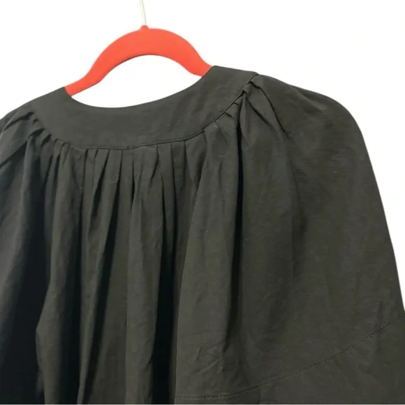 Tuckernuck Pomander Place Finley Flutter Sleeve Top Size M Short Sleeve Black - Picture 8 of 12